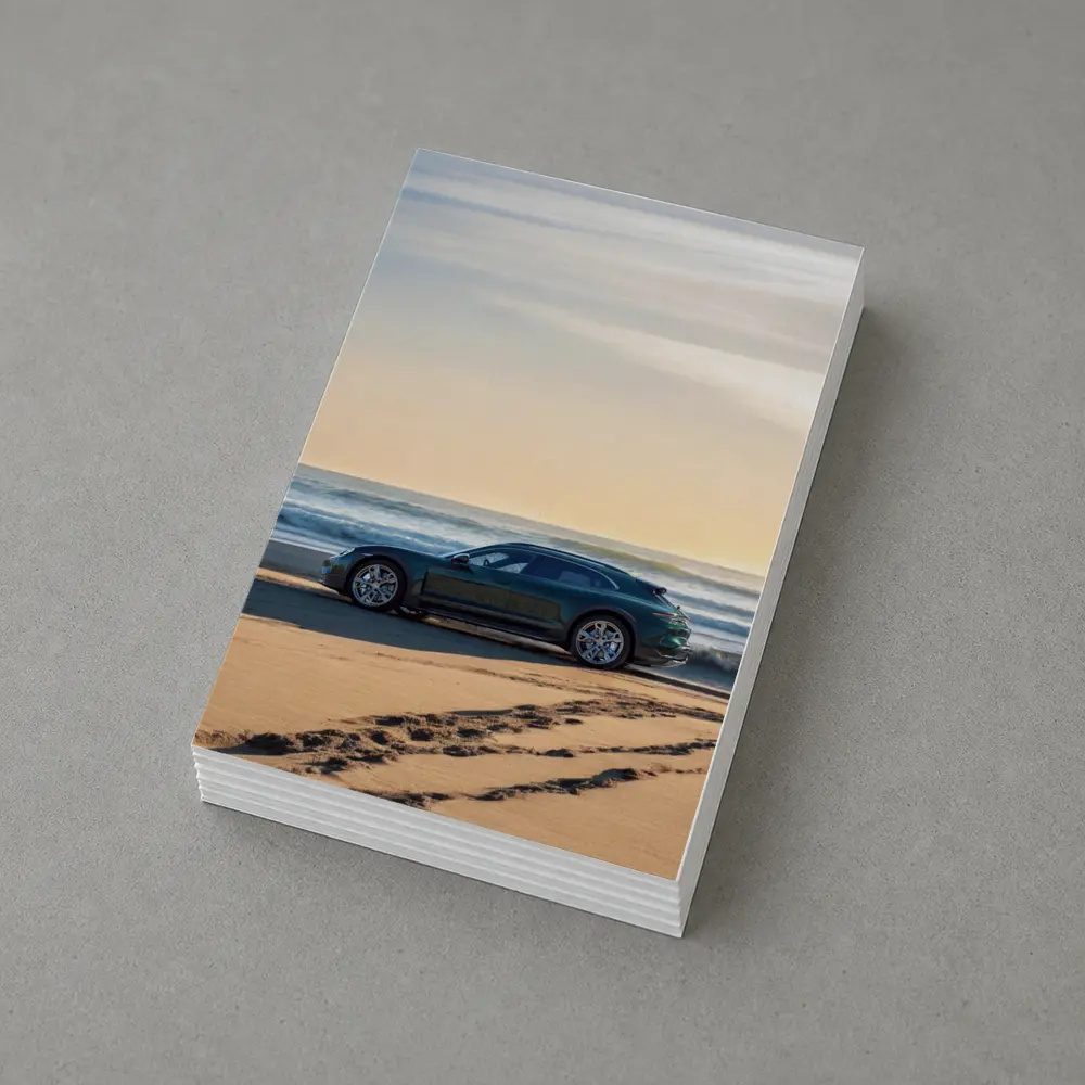 Porsche Taycan Cross Turismo Beach Sunset – Postcards