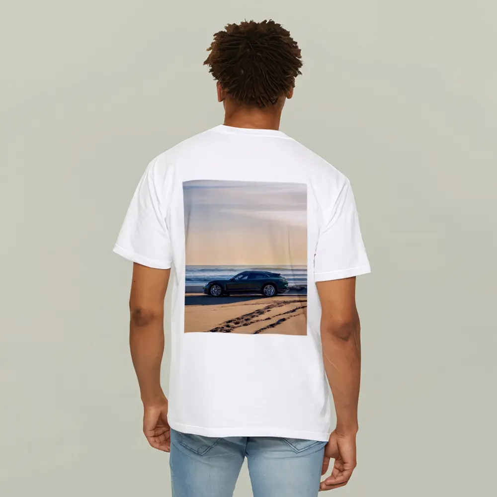 Porsche Taycan Cross Turismo Beach Sunset – T-Shirts