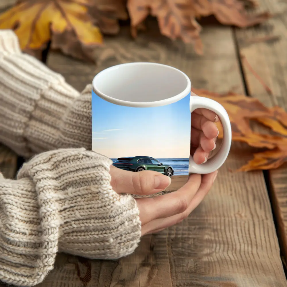Porsche Taycan Cross Turismo Green Beach – Mugs