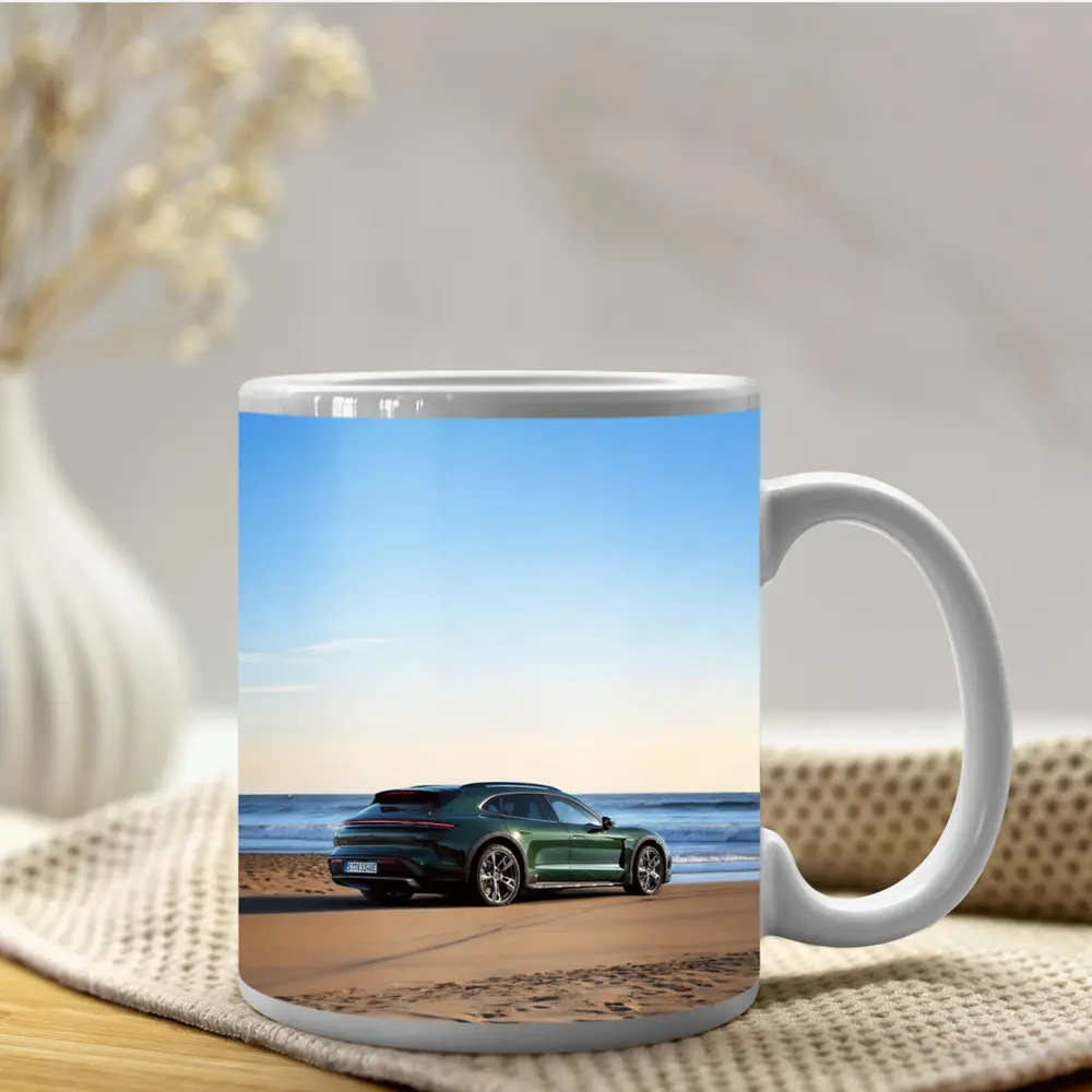 Porsche Taycan Cross Turismo Green Beach – Mugs