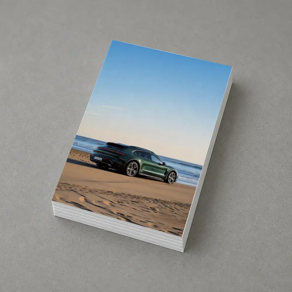 Porsche Taycan Cross Turismo Green Beach – Postcards
