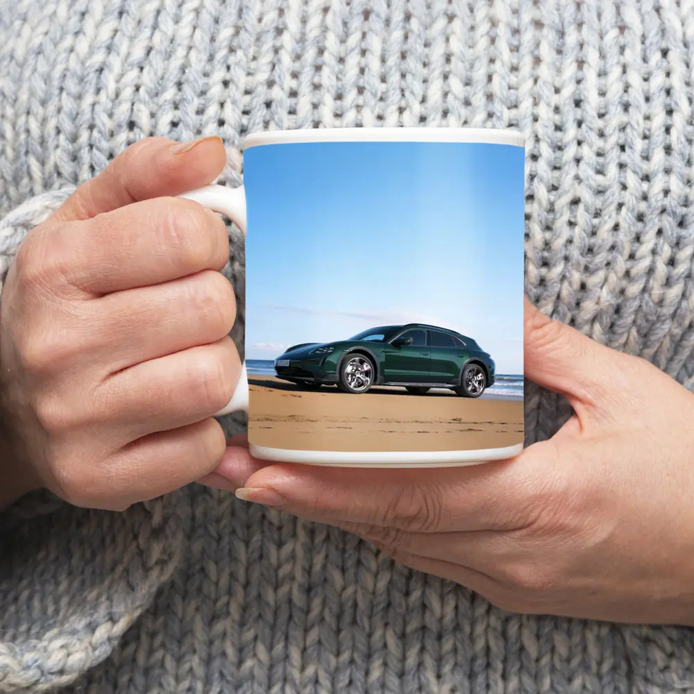 Porsche Taycan Cross Turismo Green Beach – Mugs