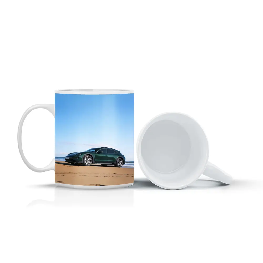 Porsche Taycan Cross Turismo Green Beach – Mugs