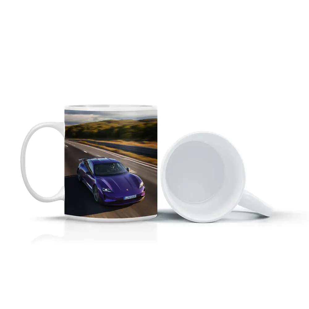 Porsche Taycan Turbo GT Purple Road Drive – Mugs