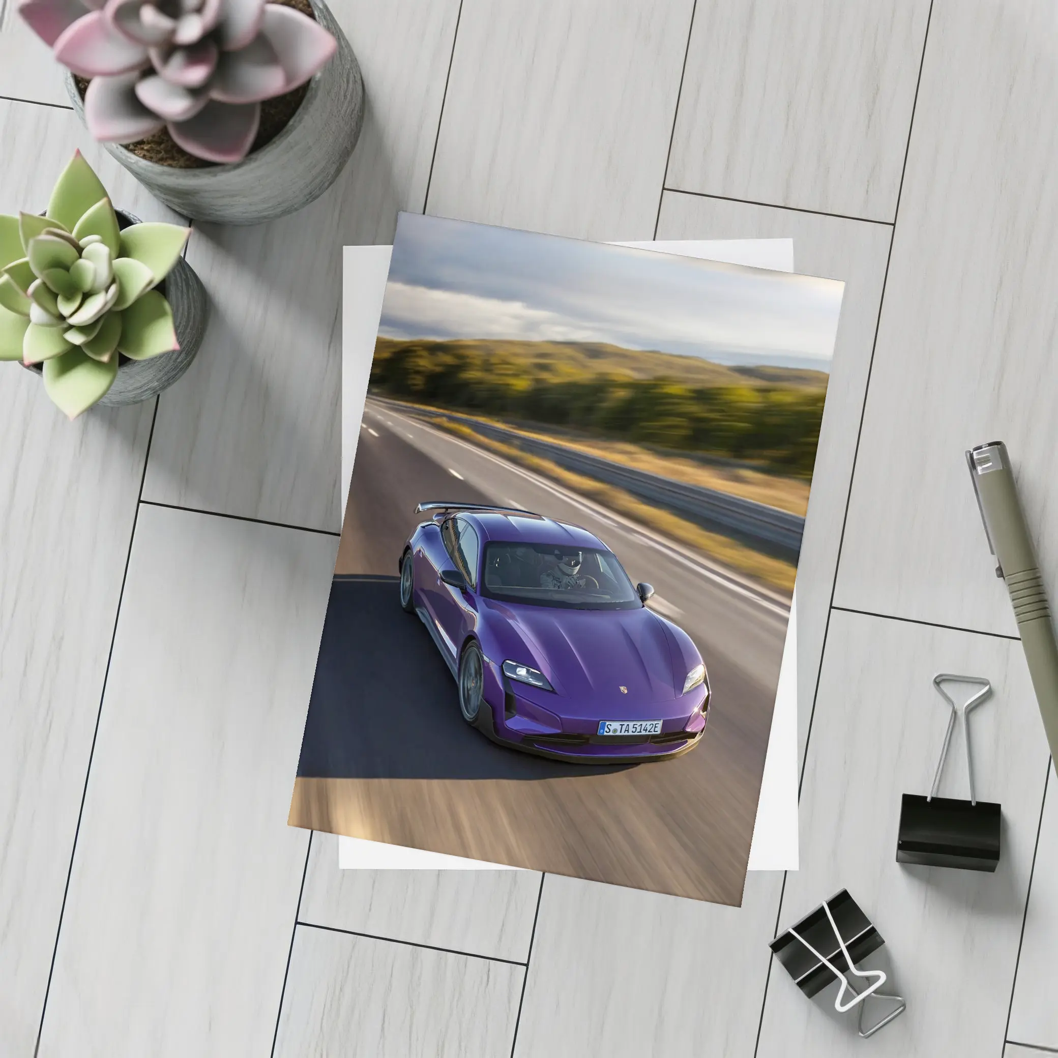 Porsche Taycan Turbo GT Purple Road Drive – Postcards