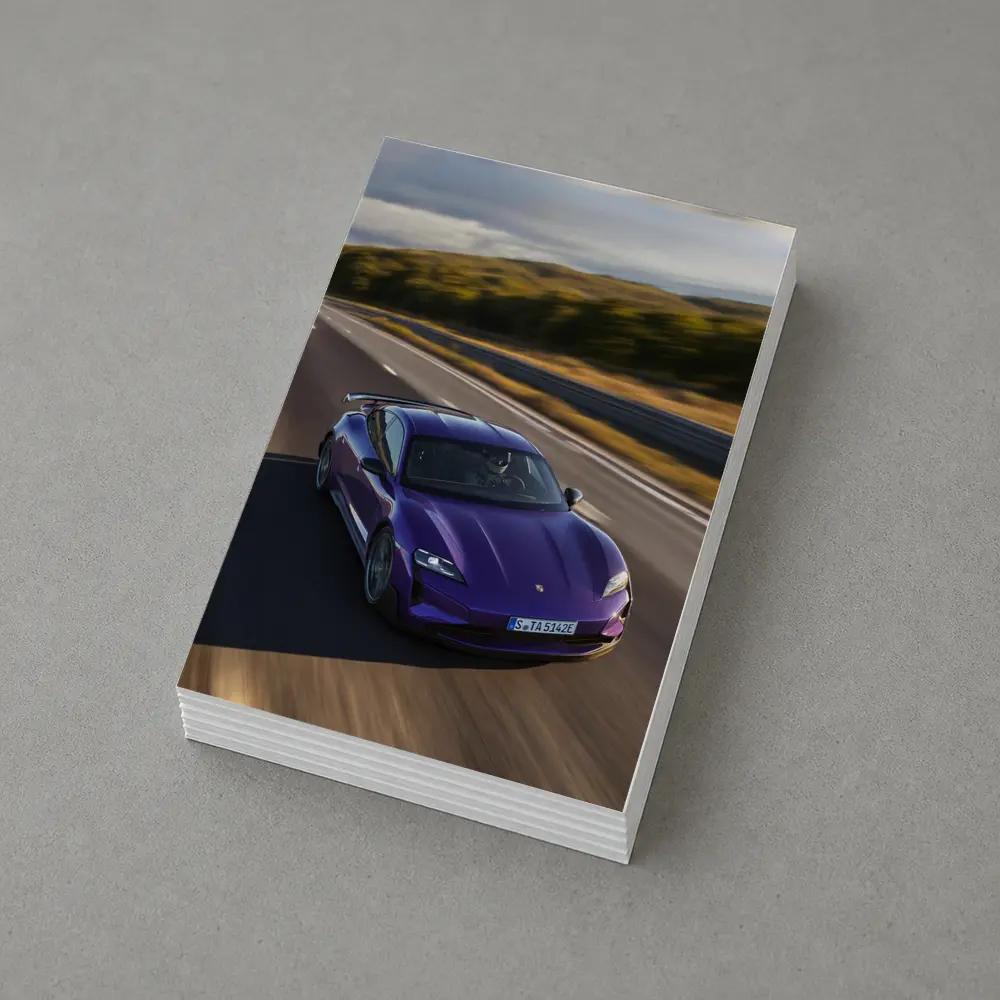 Porsche Taycan Turbo GT Purple Road Drive – Postcards