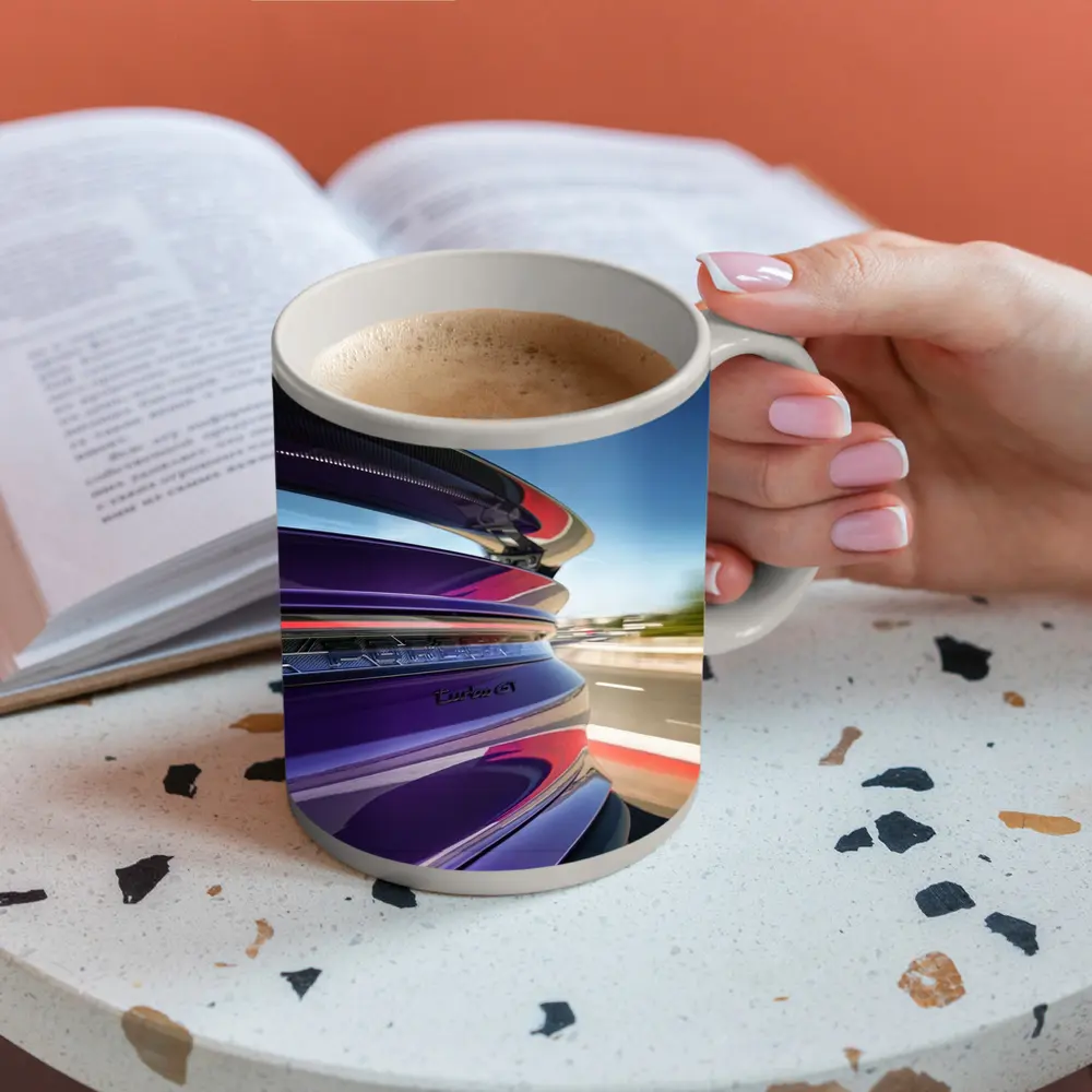 Porsche Taycan Turbo GT Purple Highway Speed – Mugs