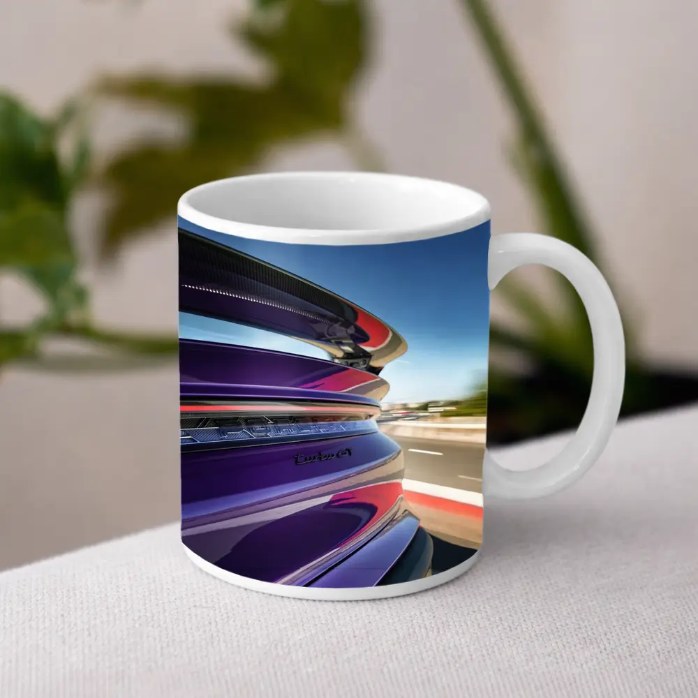 Porsche Taycan Turbo GT Purple Highway Speed – Mugs