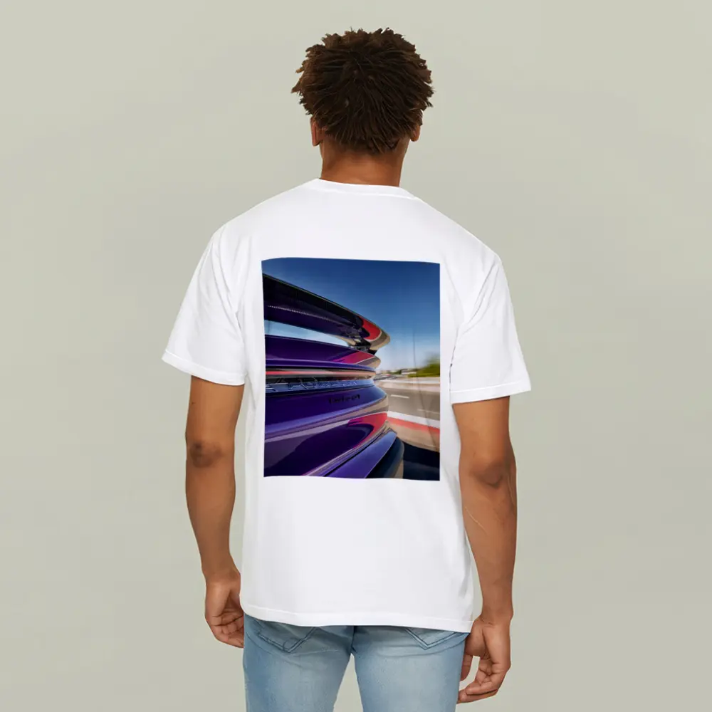 Porsche Taycan Turbo GT Purple Highway Speed – T-Shirts