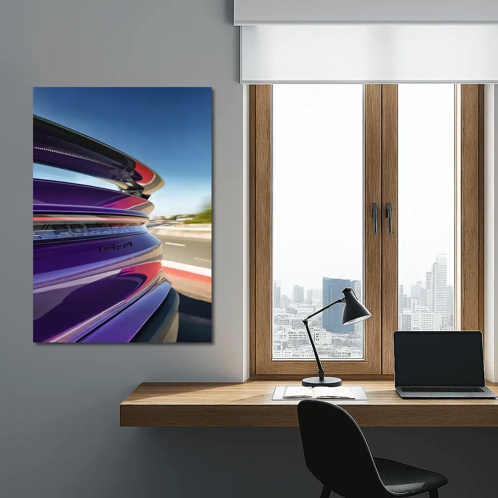 Porsche Taycan Turbo GT Purple Highway Speed – Wall Art