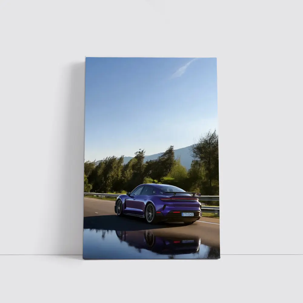 Porsche Taycan Turbo GT Purple Road Drive – Wall Art