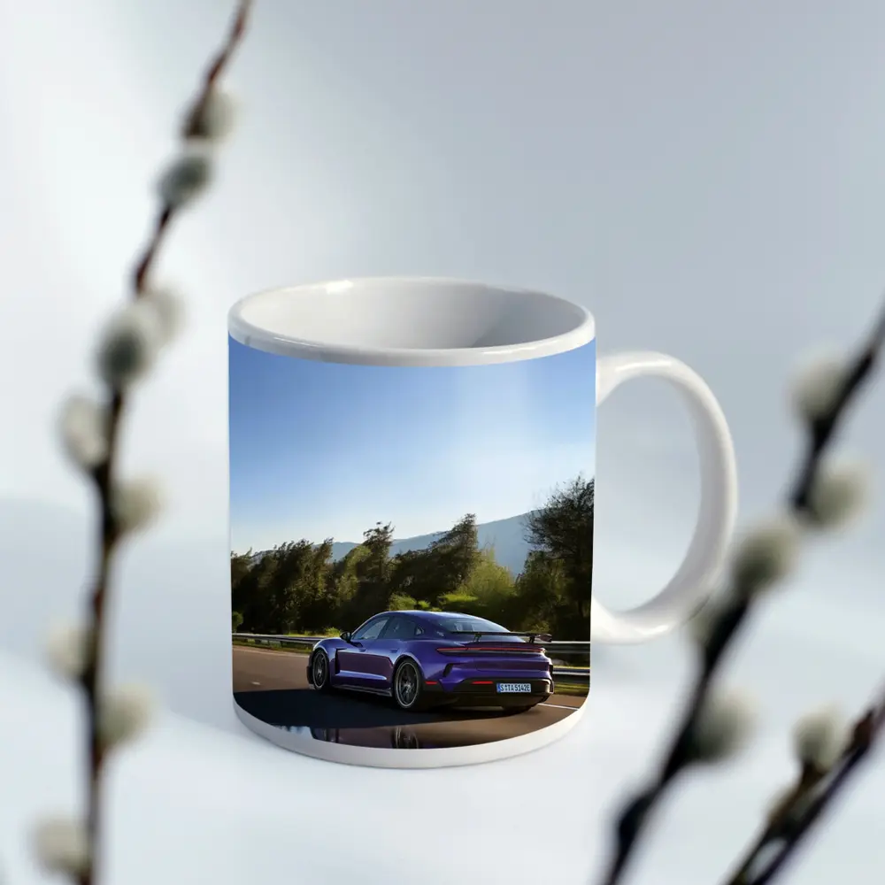 Porsche Taycan Turbo GT Purple Road Drive – Mugs