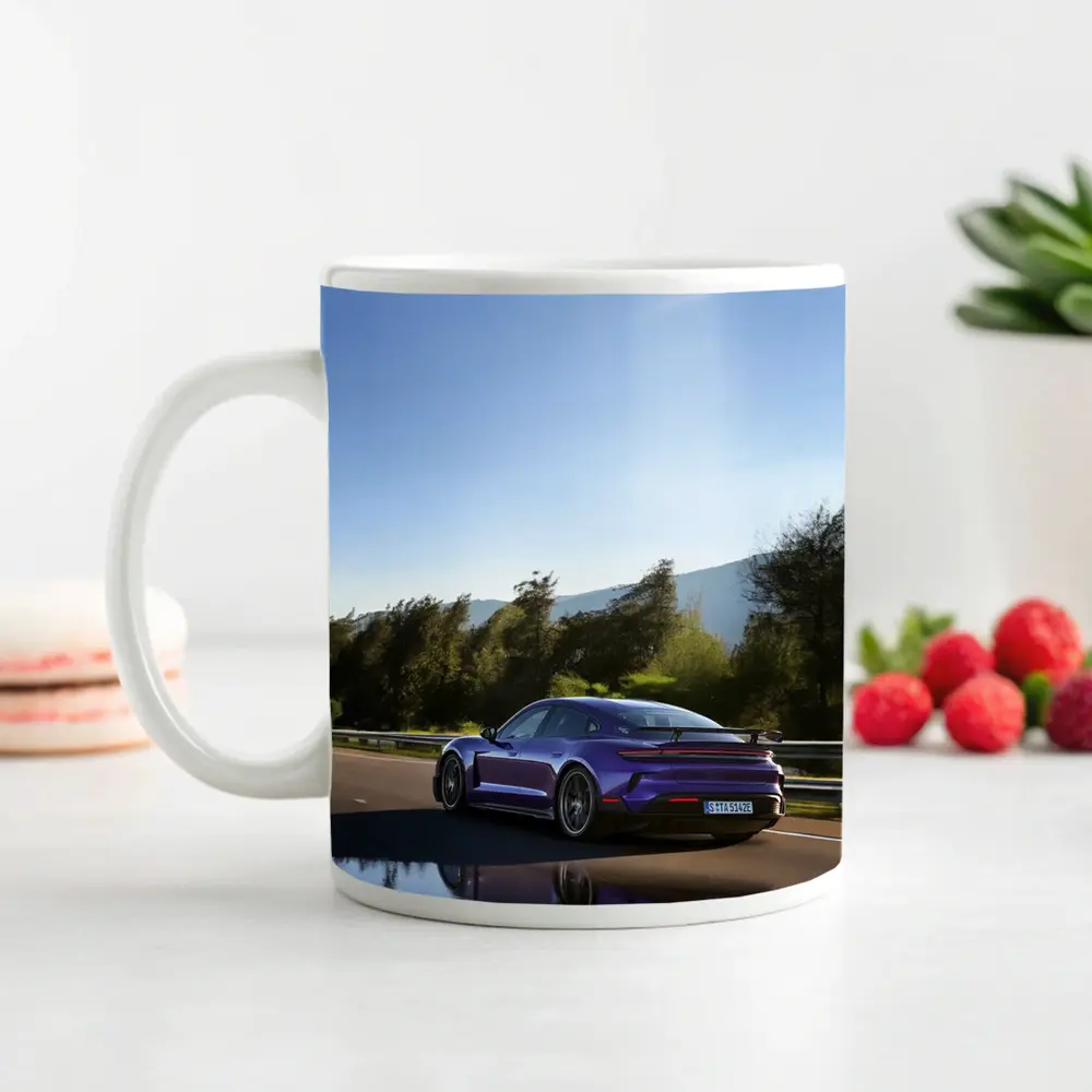 Porsche Taycan Turbo GT Purple Road Drive – Mugs
