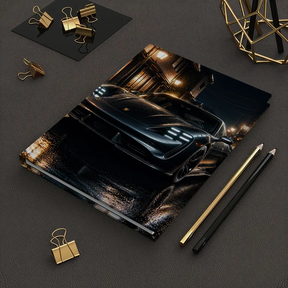 Porsche Taycan Night Wet Street Dark – Notebooks
