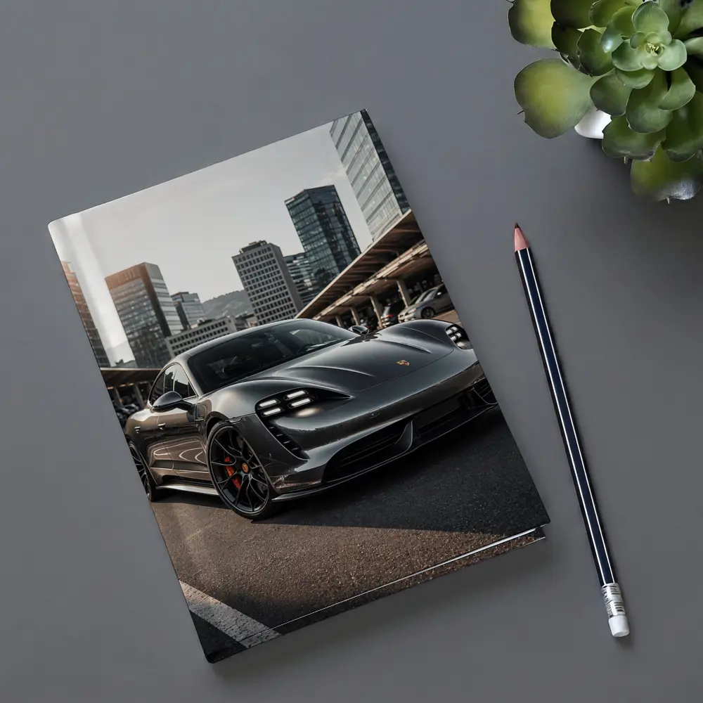 Porsche Taycan Turbo S City Background – Notebooks