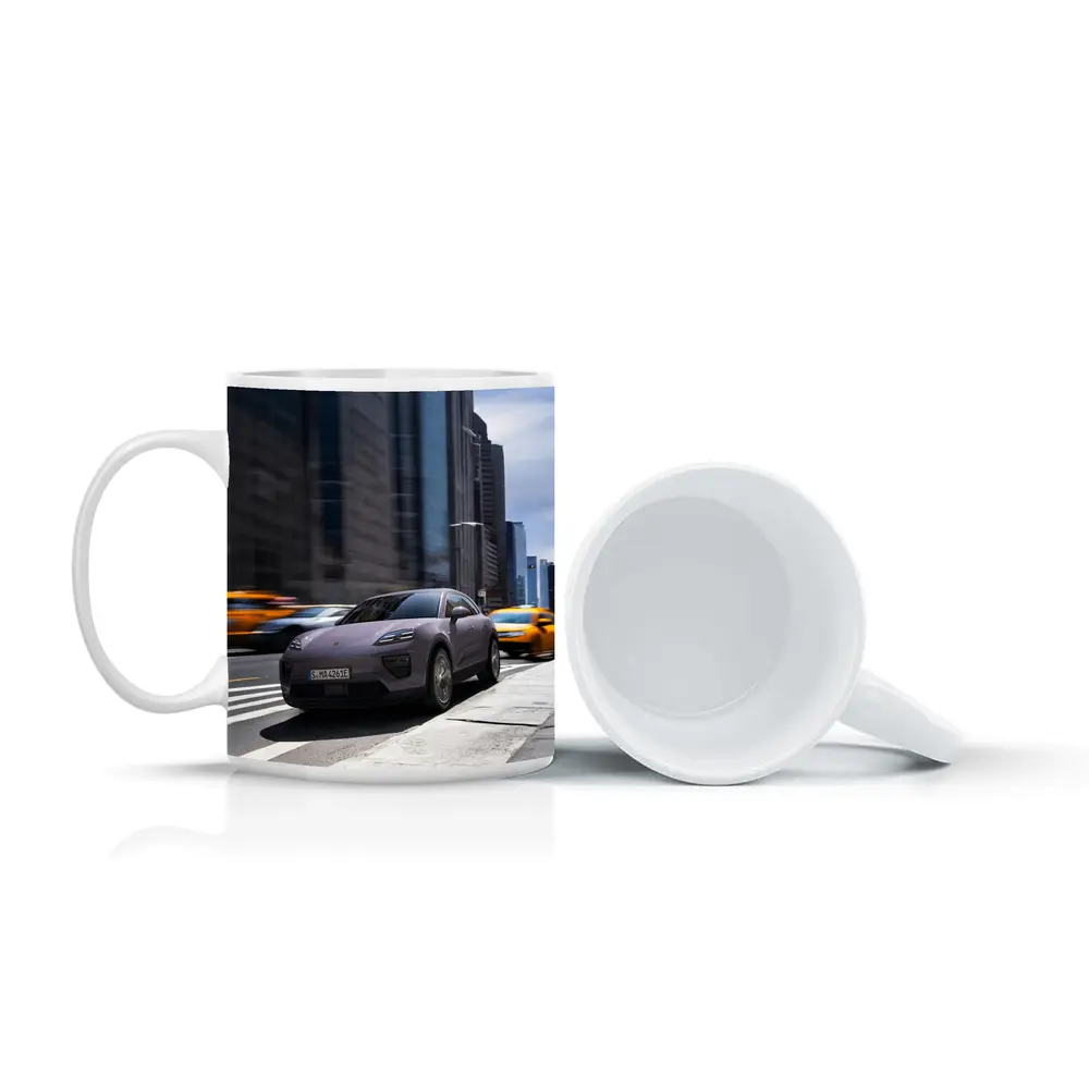 Porsche Macan Electric New York City Streets – Mugs