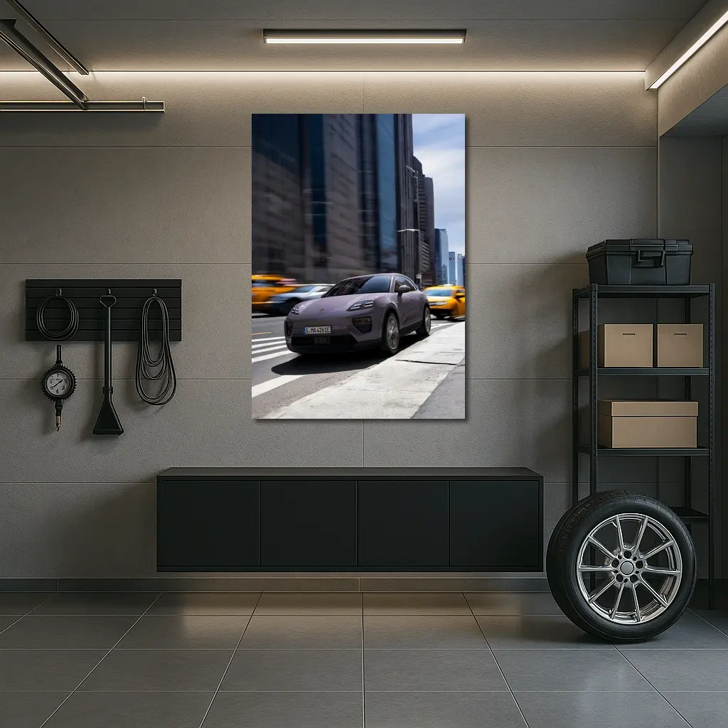 Porsche Macan Electric New York City Streets – Wall Art