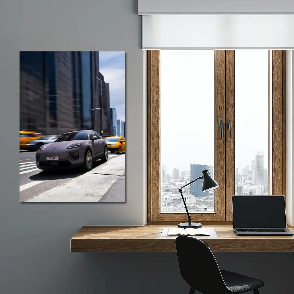 Porsche Macan Electric New York City Streets – Wall Art
