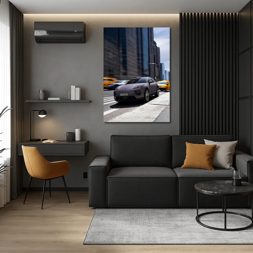 Porsche Macan Electric New York City Streets – Wall Art