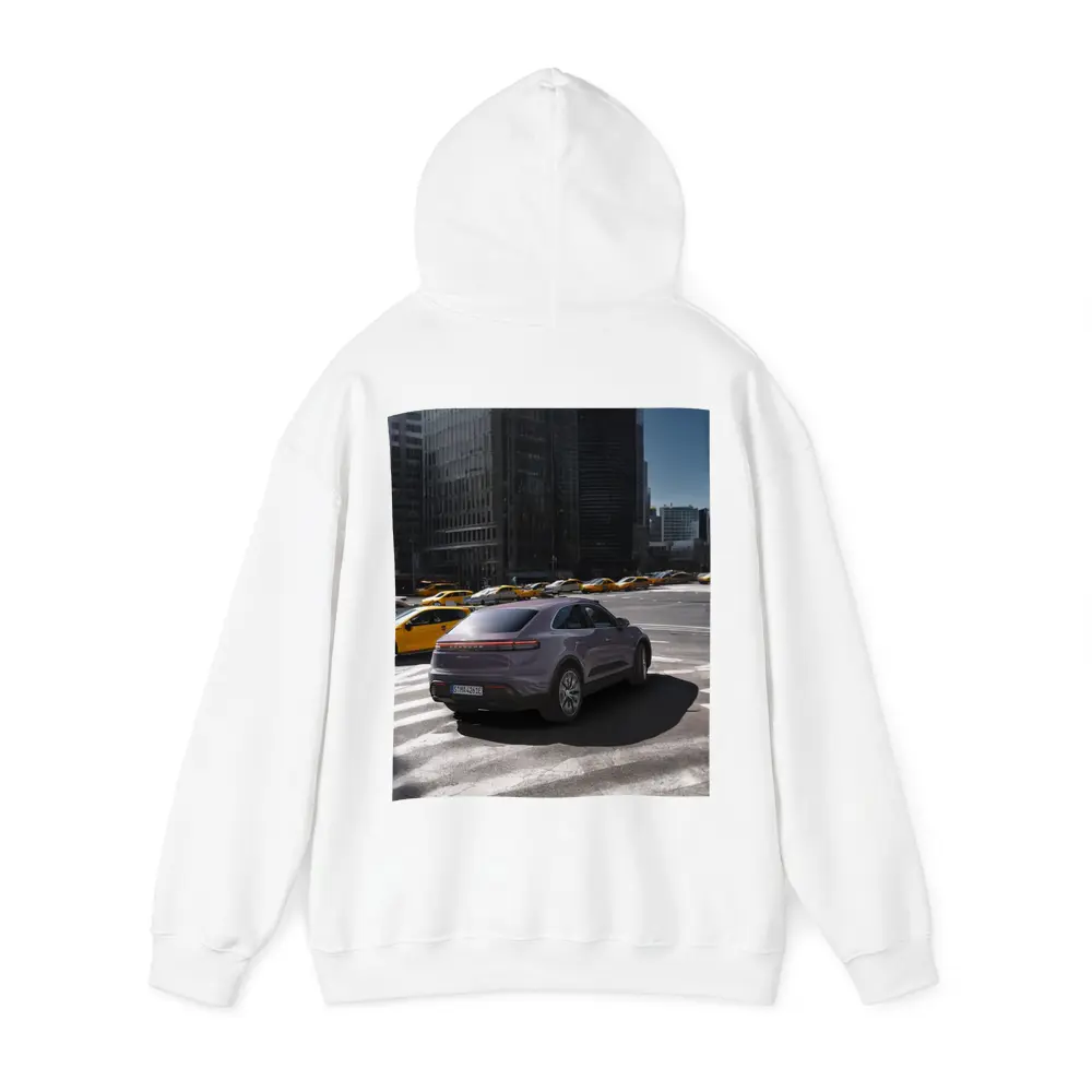 Porsche Macan City Streets Urban Background – Hoodies