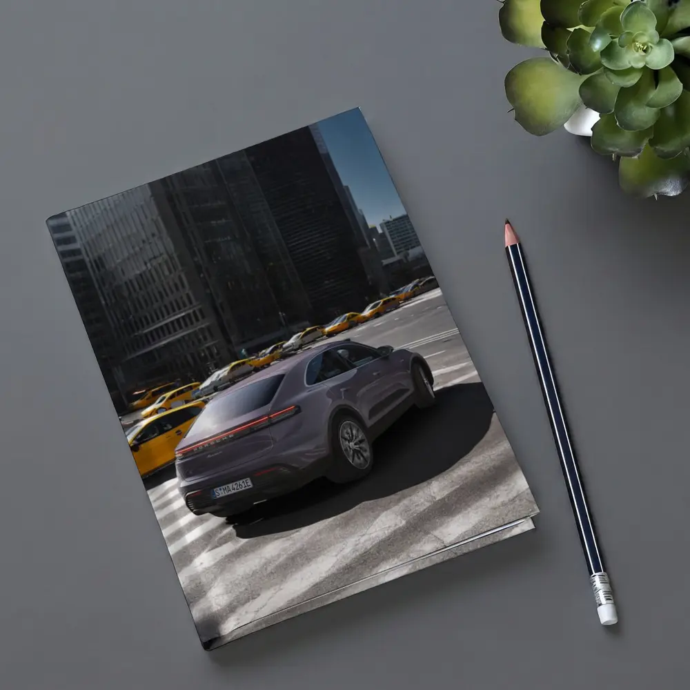 Porsche Macan City Streets Urban Background – Notebooks