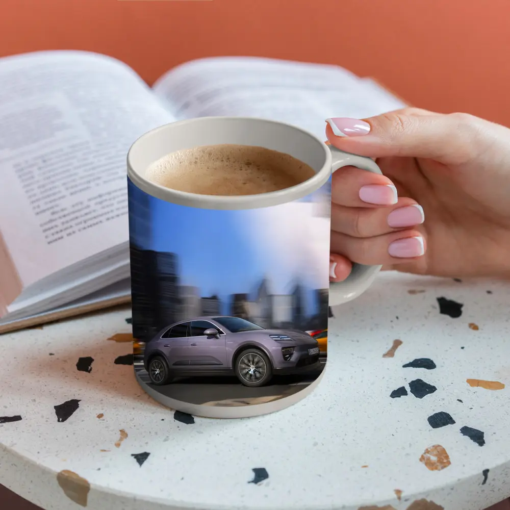 Porsche Macan Electric City Street Motion – Mugs