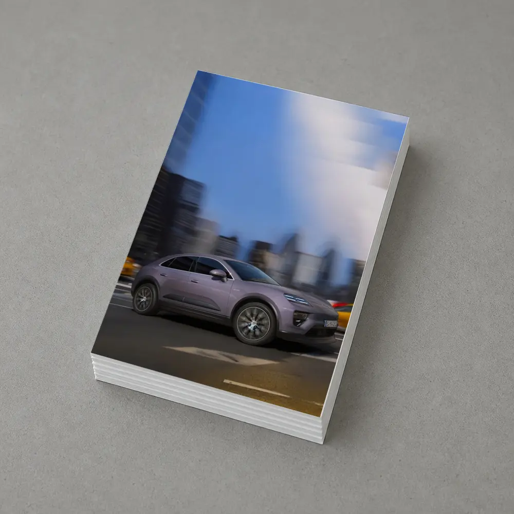 Porsche Macan Electric City Street Motion – Postcards