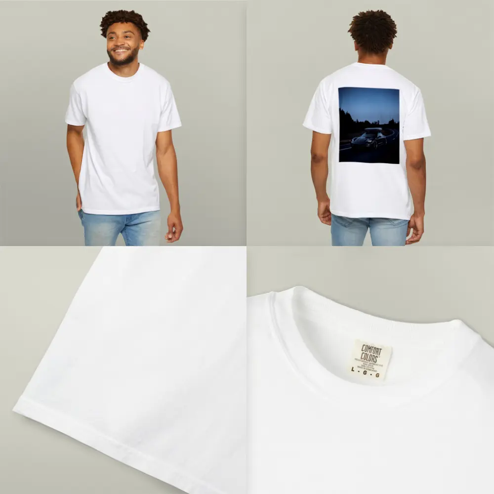 Porsche Taycan on Dark Winding Road – T-Shirts