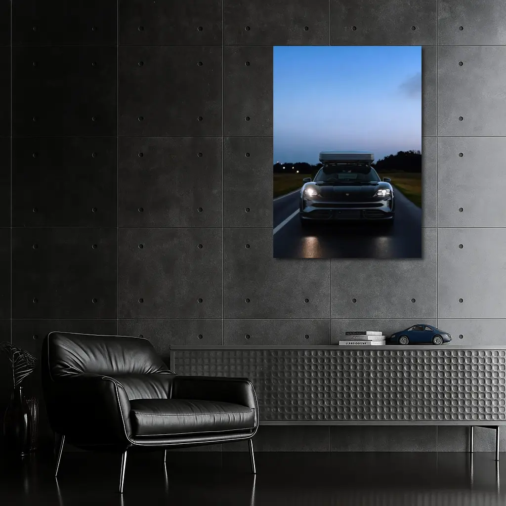 Porsche Taycan Cross Turismo Dusk Road Drive – Wall Art