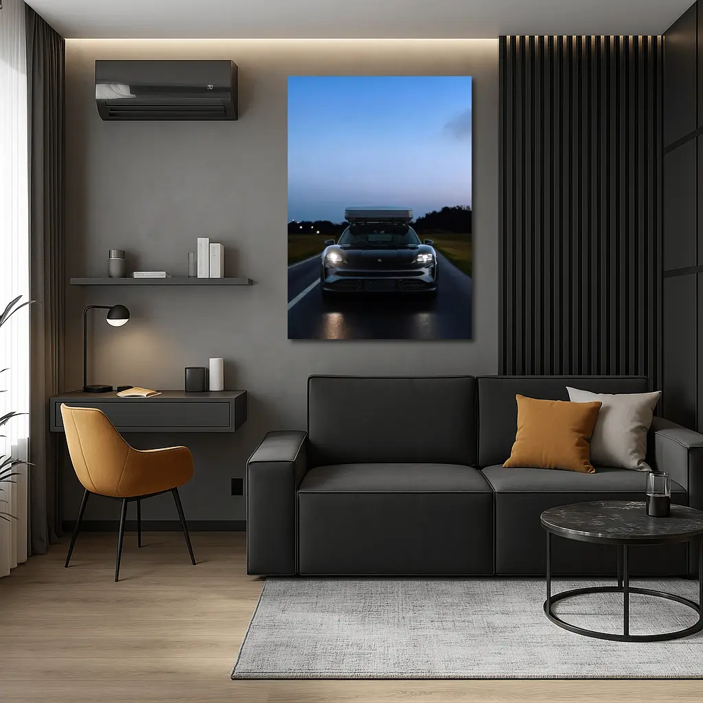 Porsche Taycan Cross Turismo Dusk Road Drive – Wall Art