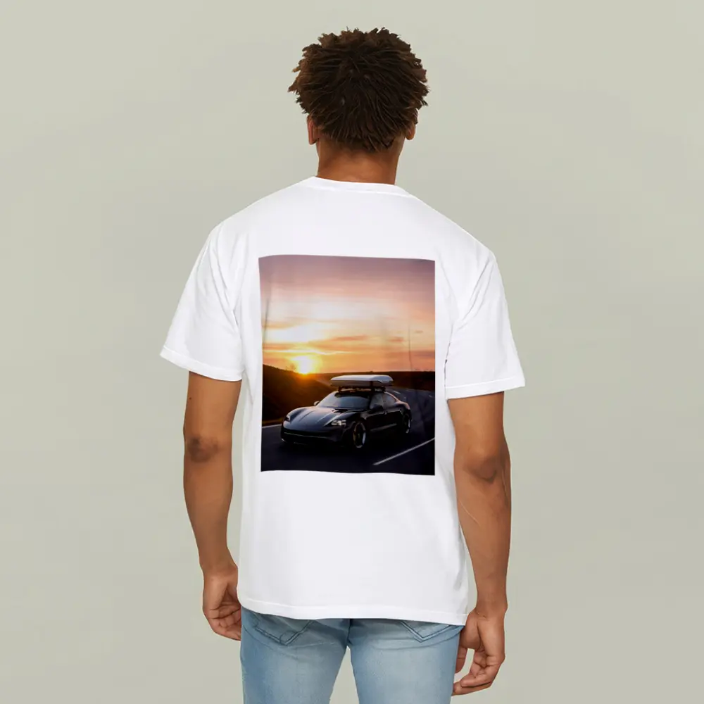 Porsche Taycan Sunset Road Drive – T-Shirts