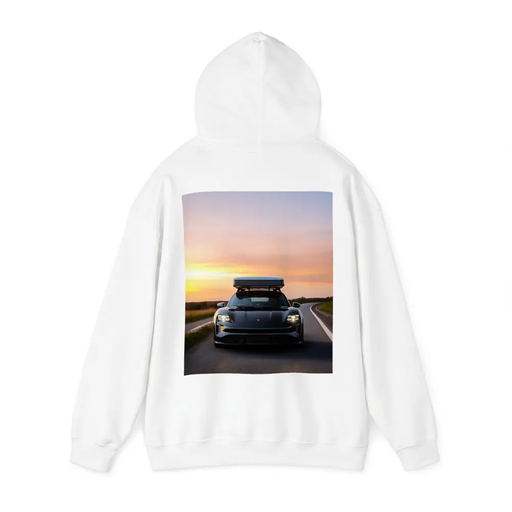 Porsche Taycan Cross Turismo Sunset Road Drive – Hoodies