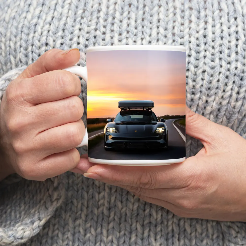 Porsche Taycan Cross Turismo Sunset Road Drive – Mugs