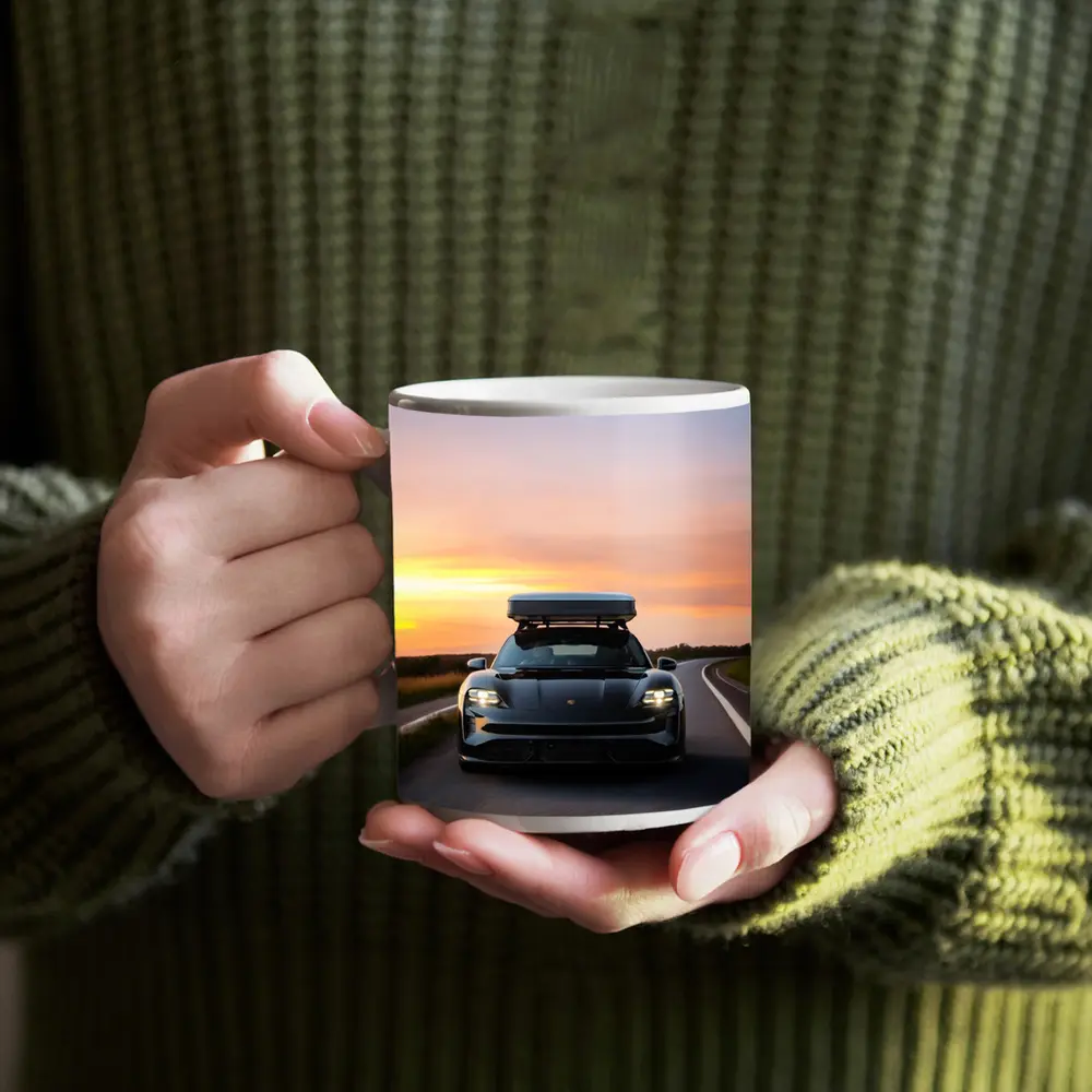 Porsche Taycan Cross Turismo Sunset Road Drive – Mugs