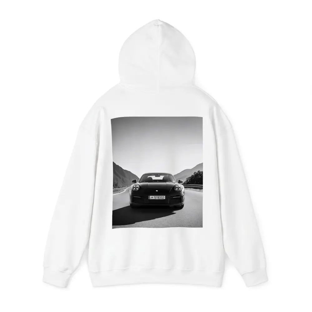 Porsche 911 Black White Mountain Road – Hoodies