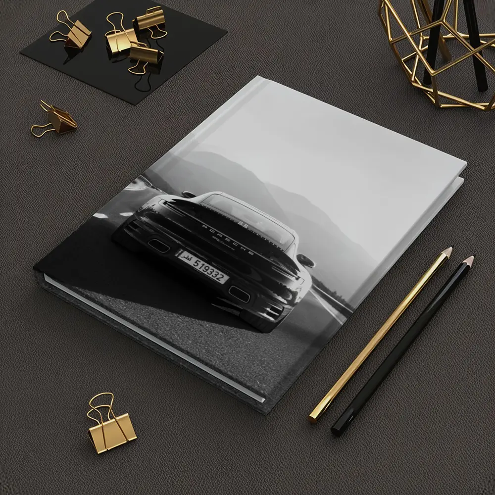 Porsche 911 Black White Mountain Road Drive – Notebooks
