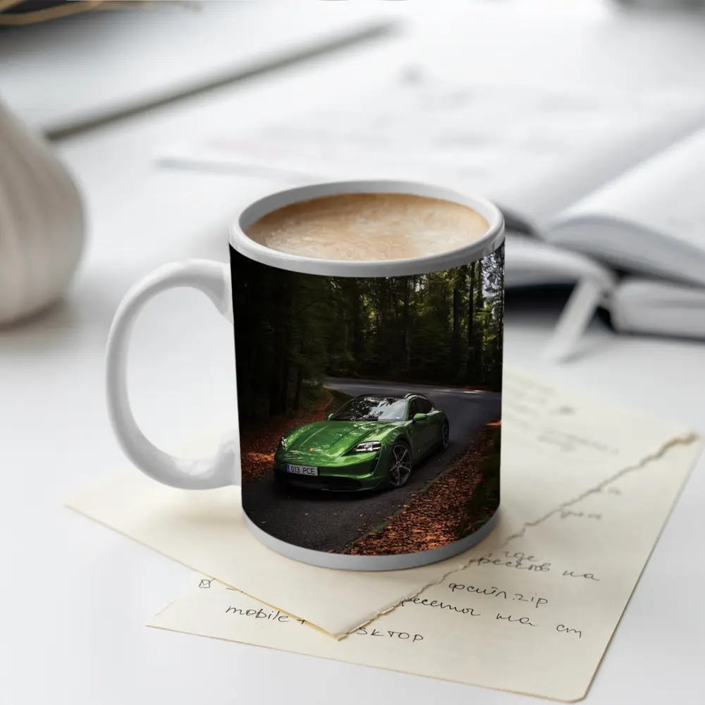 Porsche Taycan Green Forest Road Drive – Mugs