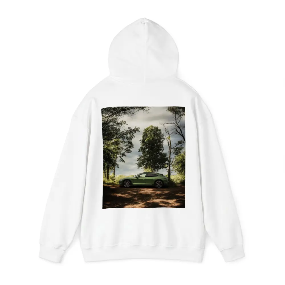 Porsche Taycan Green Forest Side Profile – Hoodies