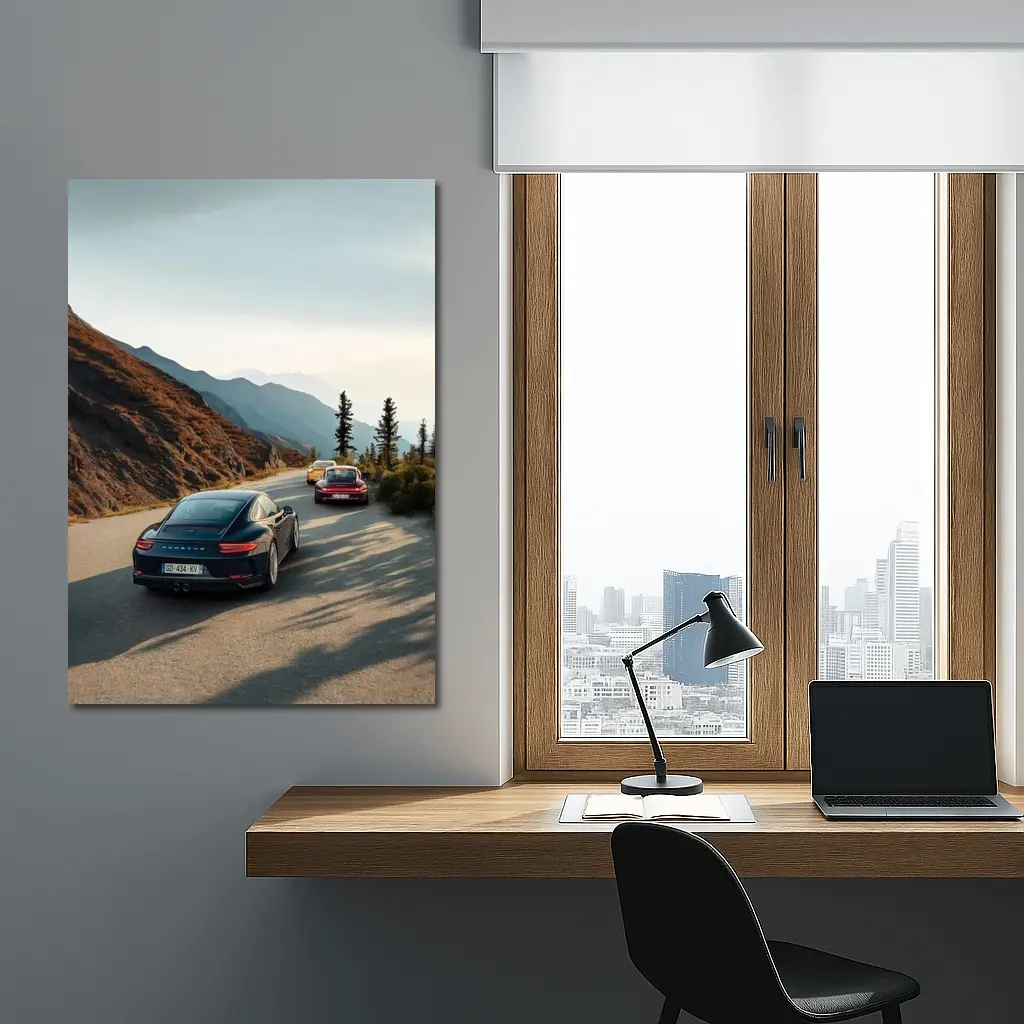 Porsche 911 Convoy Mountain Road Drive – Wall Art