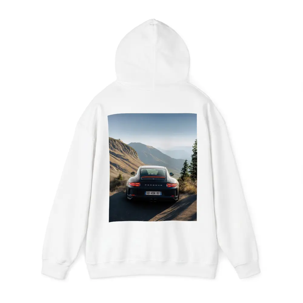 Porsche 911 GT3 Mountain Road Rear View – Hoodies