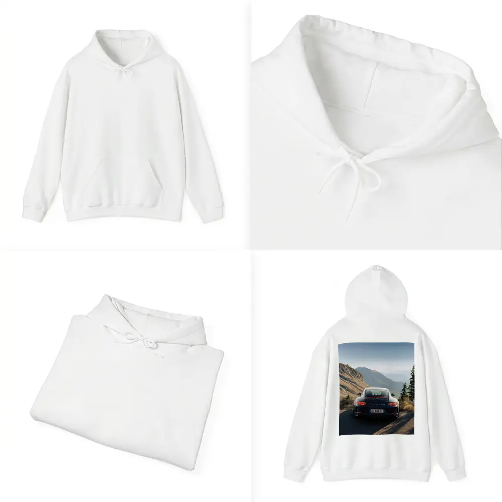 Porsche 911 GT3 Mountain Road Rear View – Hoodies