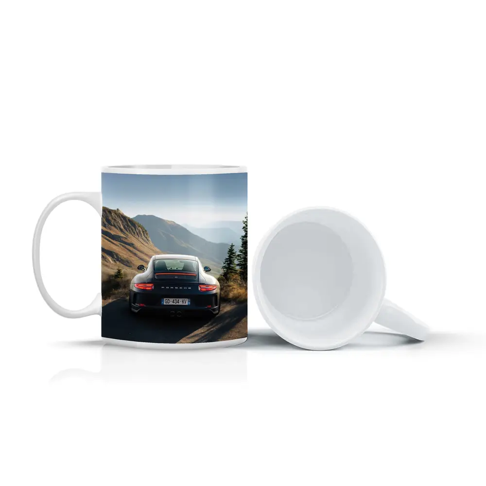 Porsche 911 GT3 Mountain Road Rear View – Mugs