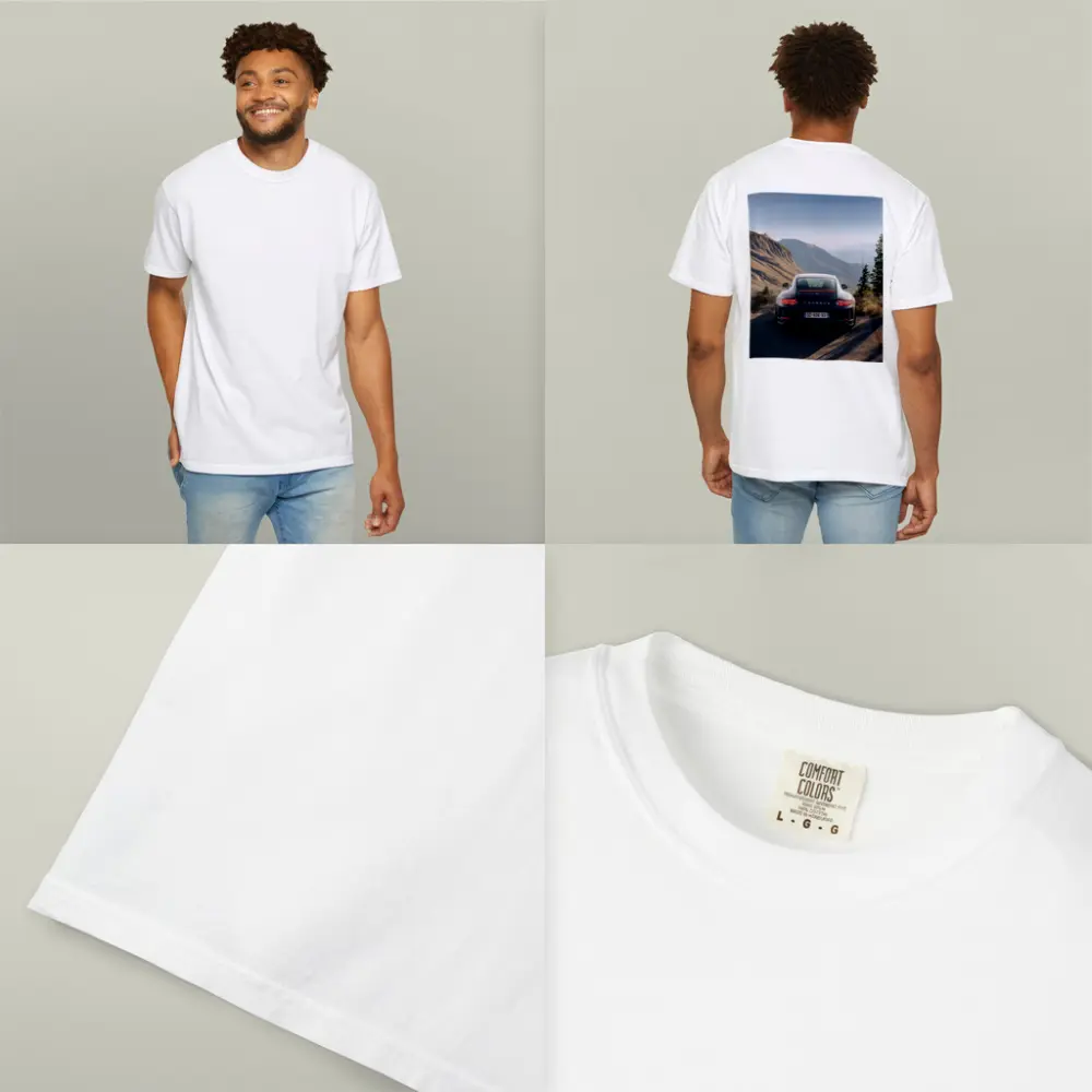 Porsche 911 GT3 Mountain Road Rear View – T-Shirts