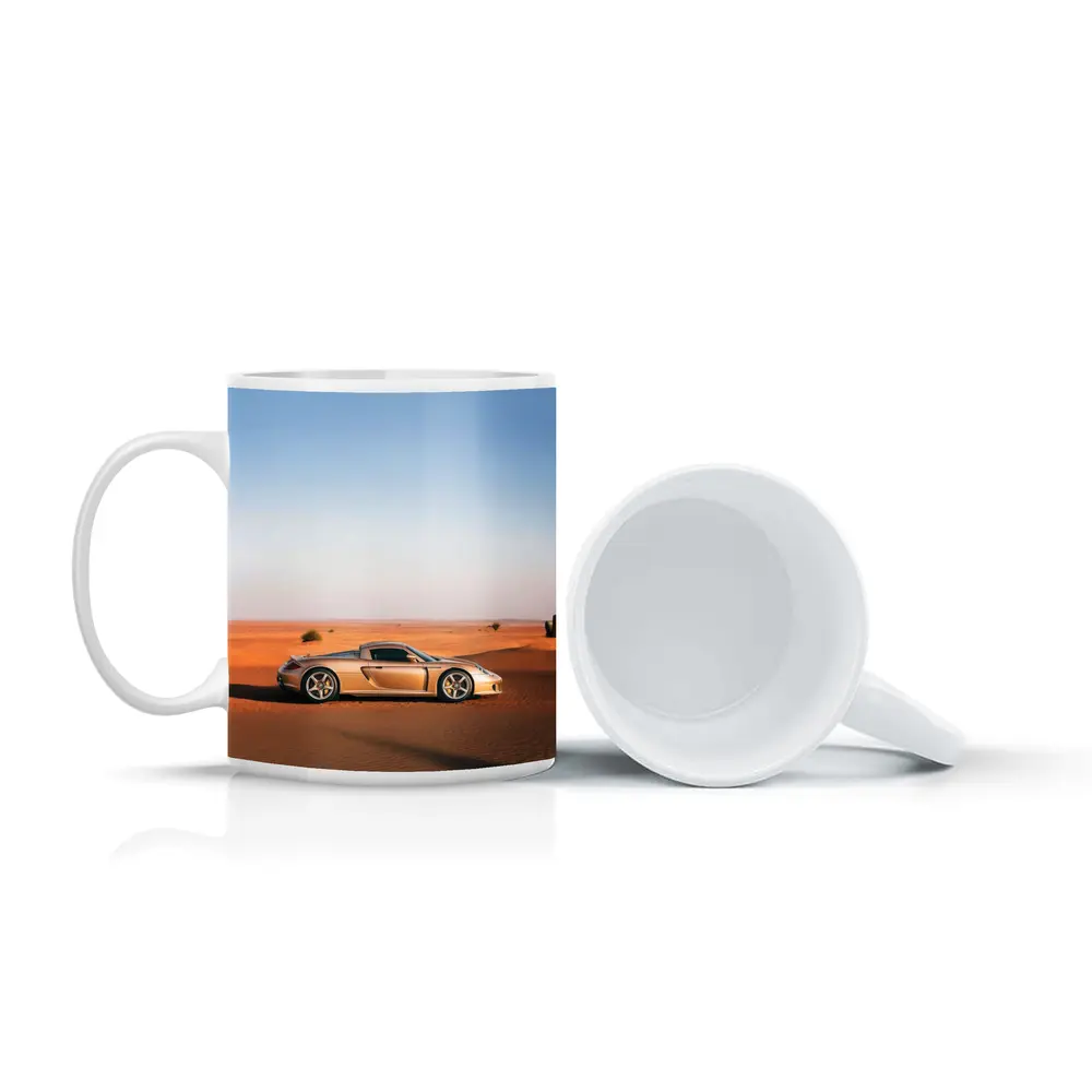 Porsche Carrera GT Silver Desert Landscape – Mugs