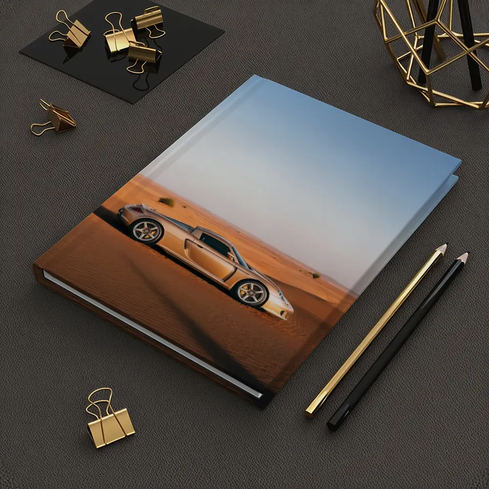 Porsche Carrera GT Silver Desert Landscape – Notebooks