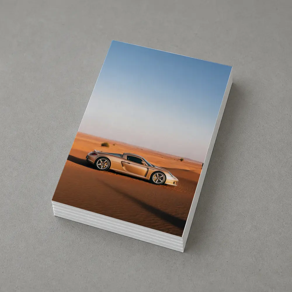 Porsche Carrera GT Silver Desert Landscape – Postcards
