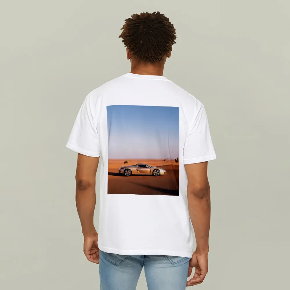 Porsche Carrera GT Silver Desert Landscape – T-Shirts