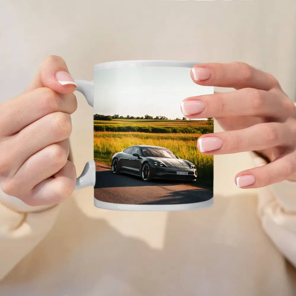 Porsche Taycan Dark Gray Country Road – Mugs