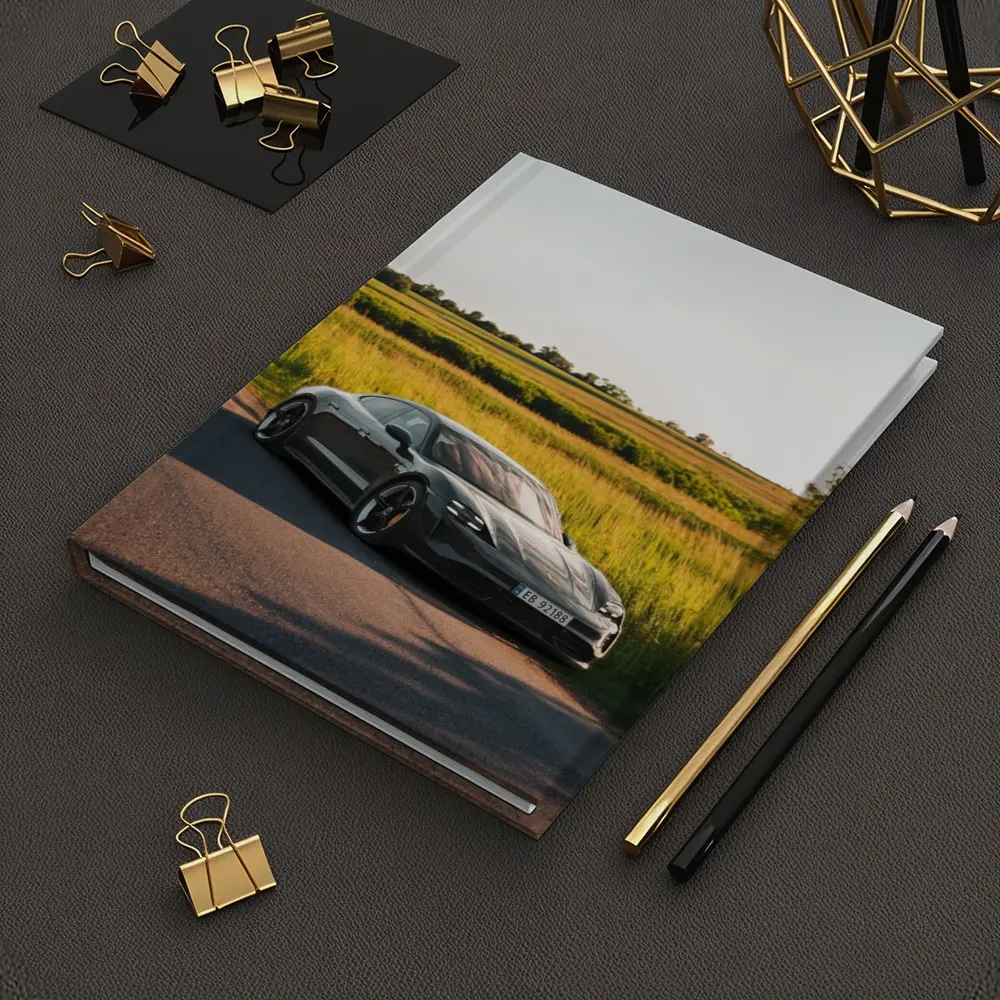 Porsche Taycan Dark Gray Country Road – Notebooks