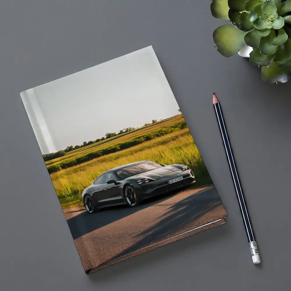 Porsche Taycan Dark Gray Country Road – Notebooks